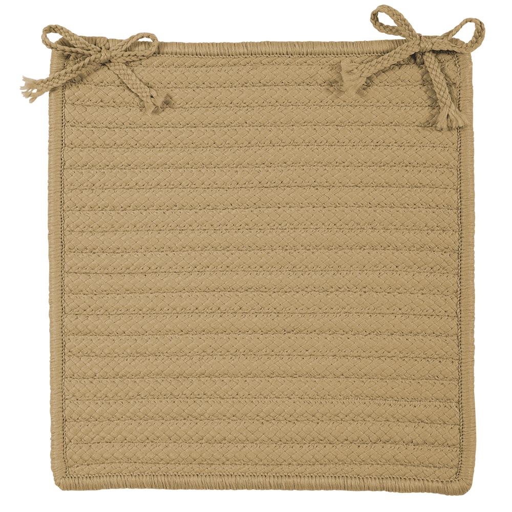 Colonial Mills H330A015X015S Simply Home Solid - Cuban Sand Chair Pad (set 4)